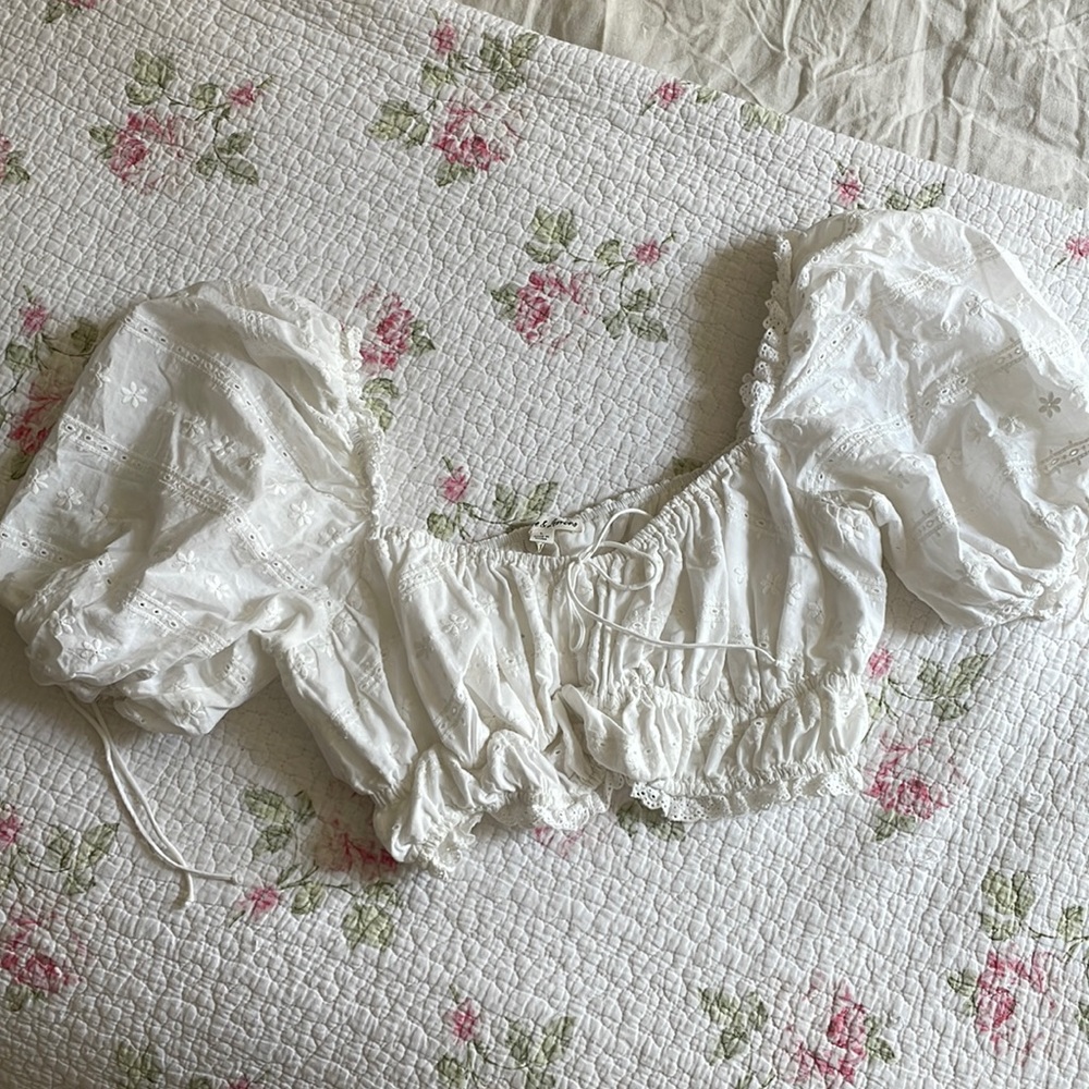 For Love and Lemons Eyelet Croptop